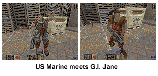 US Marine meets G.I. Jane